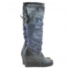 Bottes femme 226 noir+indigo antelope