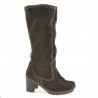 Bottes femme 3258 café velours