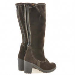 Bottes femme 3258 café velours