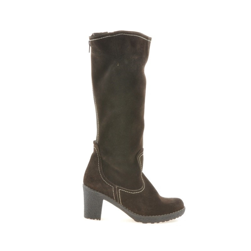 Bottes femme 3258 café velours