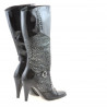 Bottes femme 1109 vernis noir combiné