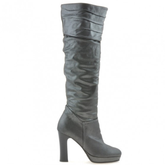 Bottes femme 1118 gris satiné