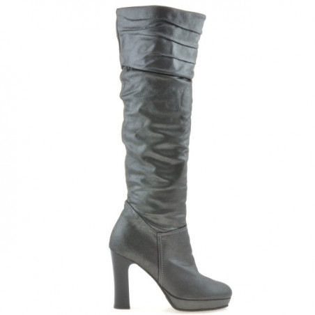 Bottes femme 1118 gris satiné