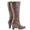 Bottes femme 017 cognac combiné