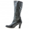 Bottes femme 017 crêpe verni noir