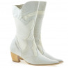 Bottes femme 298 croco beige
