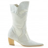 Bottes femme 298 croco beige