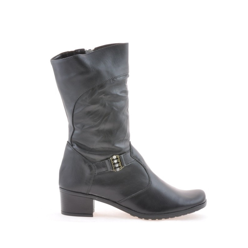 Bottes femme 261 noir+crêpe noir