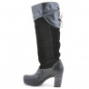 Bottes femme 226-1 noir+noir antilope