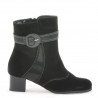 Bottes femme 1139 noir antilope combiné