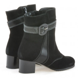 Bottes femme 1139 noir antilope combiné