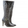 Bottes femme 1108 crêpe vernis café