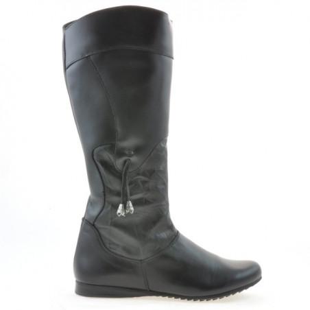 Bottes femme 245 noir + crêpe noir