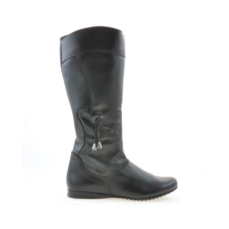 Bottes femme 245 noir + crêpe noir