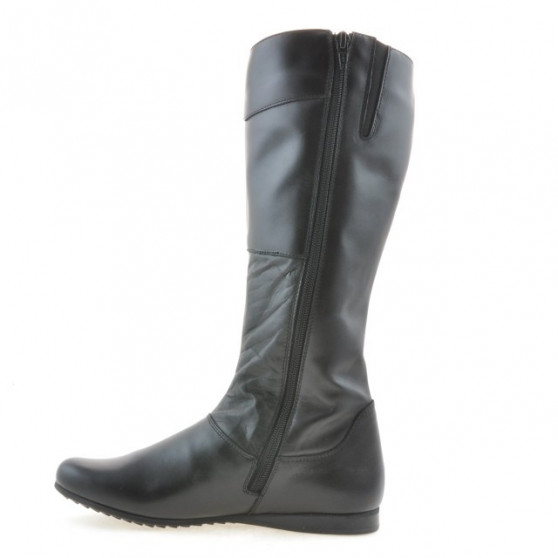 Bottes femme 245 noir + crêpe noir