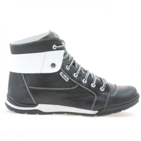 Bottes hommes 421 noir+blanc