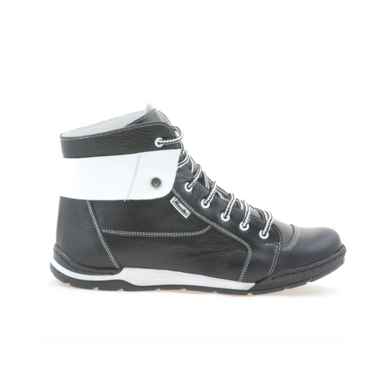 Bottes hommes 421 noir+blanc