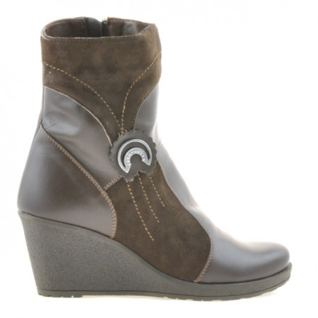 Bottines femme 3220 café combiné