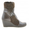Bottines femme 3220 café combiné