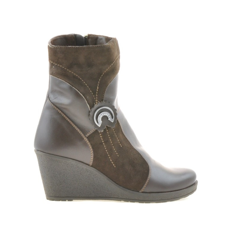 Bottines femme 3220 café combiné