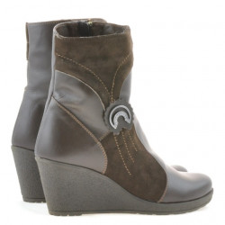 Bottines femme 3220 café combiné