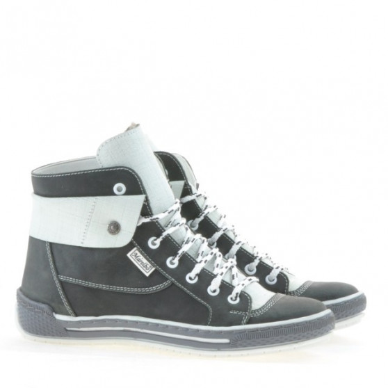 Bottes femme 258 tuxon gris+blanc