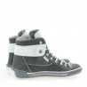 Bottes femme 258 tuxon gris+blanc