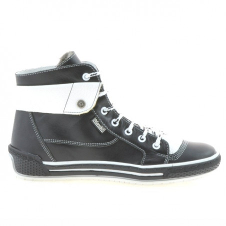 Bottes femme 258 noir+blanc