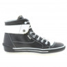Bottes femme 258 noir+blanc
