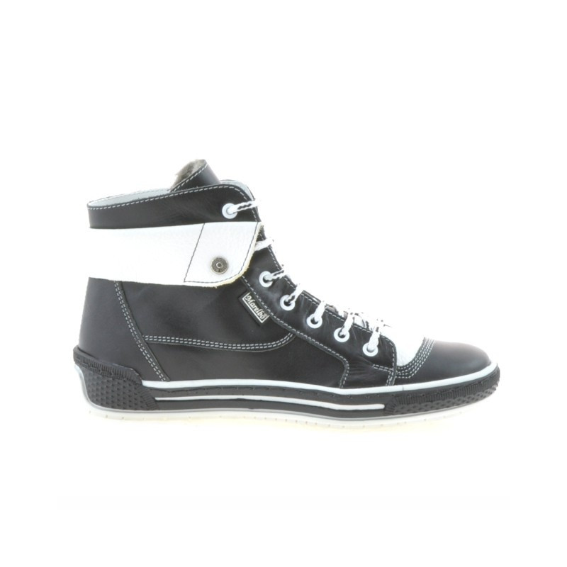 Bottes femme 258 noir+blanc