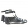 Bottes femme 258 noir+blanc