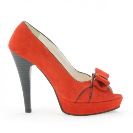 Sandales femme 1099 antelope rouge+noir