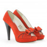 Sandales femme 1099 antelope rouge+noir