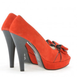 Sandales femme 1099 antelope rouge+noir