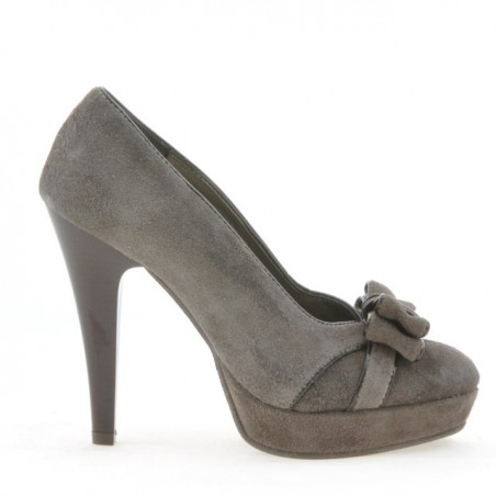 Chaussures élégantes femme 1095 capuccino antilope