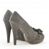Chaussures élégantes femme 1095 capuccino antilope