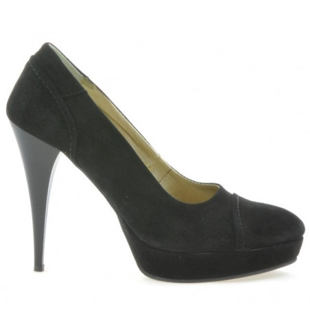 Chaussures élégantes femme 1082 noir antelope