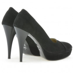 Chaussures élégantes femme 1082 noir antelope