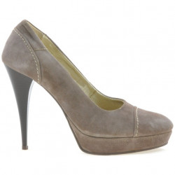 Chaussures élégantes femme 1082 cappuccino antilope
