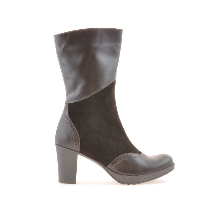 Bottes femme 3241 café combiné