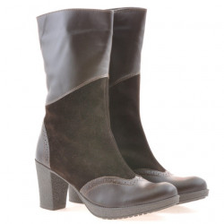 Bottes femme 3241 café combiné
