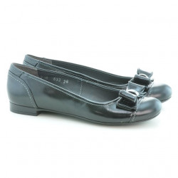 Ballerines femme 633 verni noir