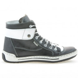 Bottes femme 258 biz noir+blanc
