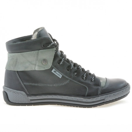 Bottines femme 258 biz noir+gris