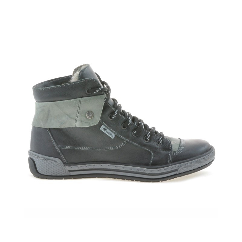 Bottines femme 258 biz noir+gris