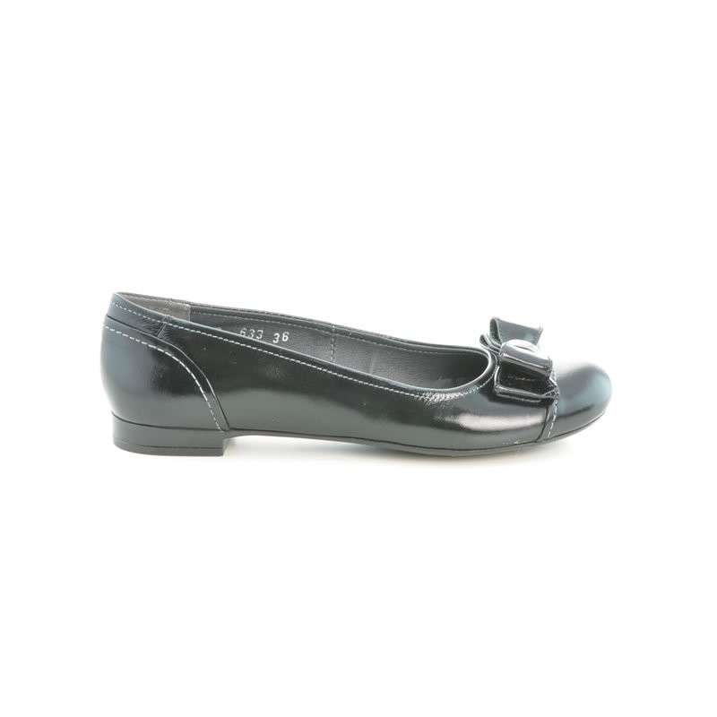 Ballerines femme 633 verni noir
