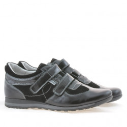 Chaussures de sport homme 712 verni noir+noir velours