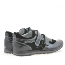 Chaussures de sport homme 712 verni noir+noir velours