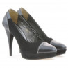 Chaussures élégantes femme 1082 noir antilope combiné