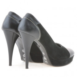 Chaussures élégantes femme 1082 noir antilope combiné